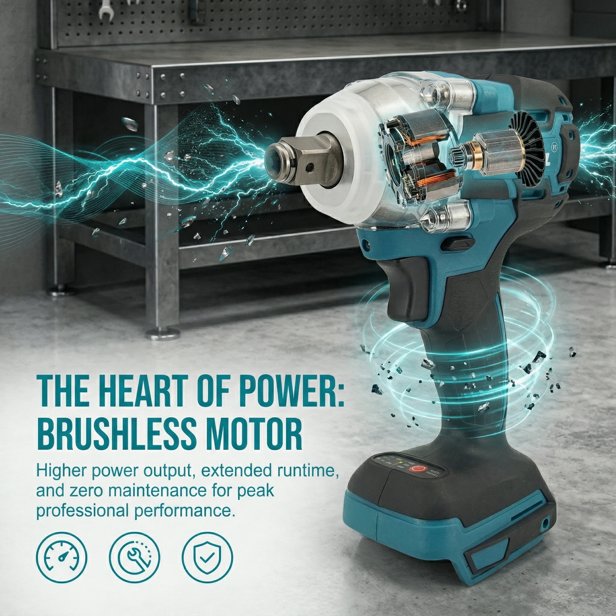 Makita DTW285 18V Brushless Impact Wrench Cordless 280Nm High Torque Electric Screwdriver for Automotive and DIY Use