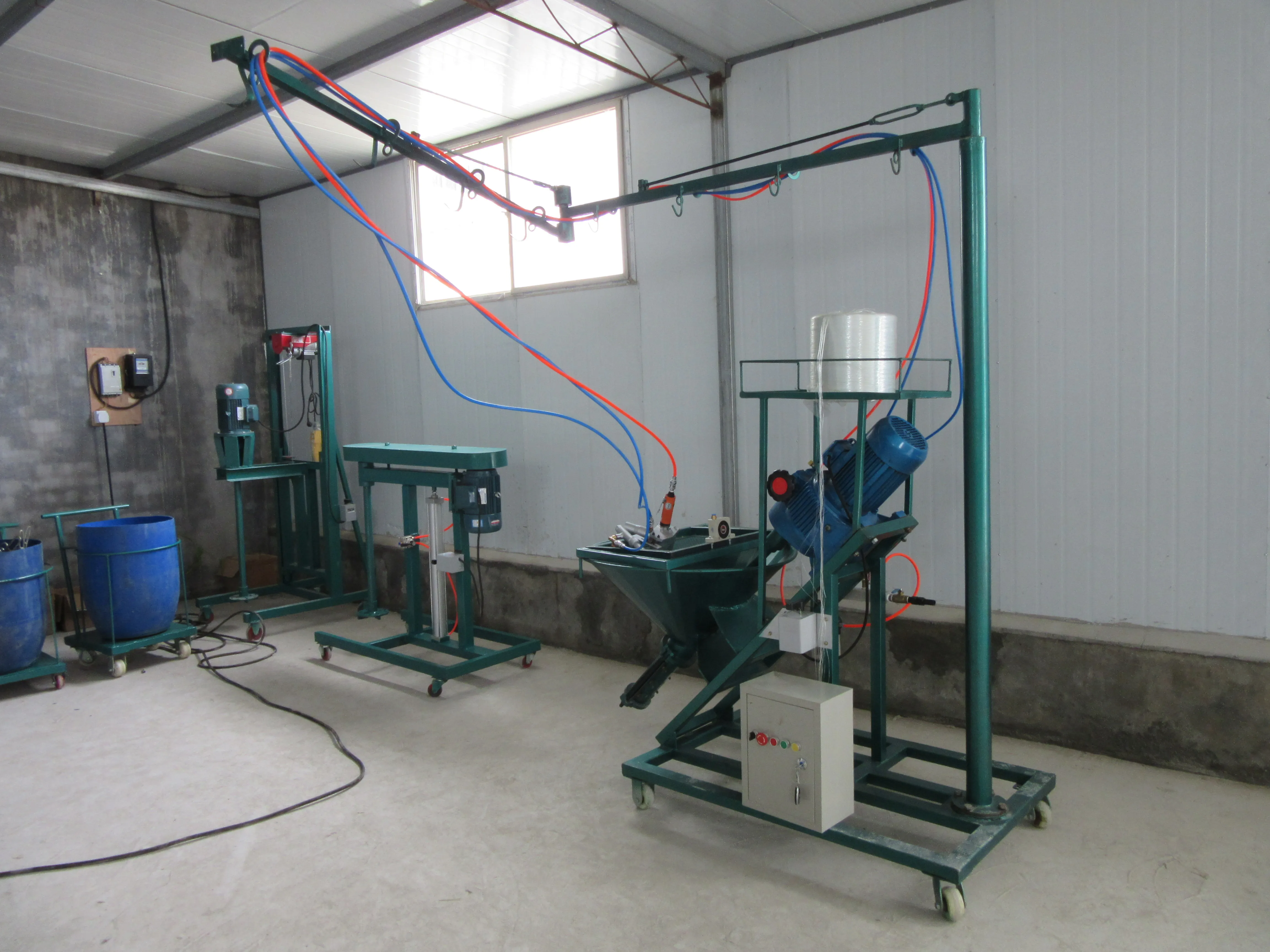 Grc Screw Gunite Machine Glass Fiber Window Sleeve Mortar Spraying Machine