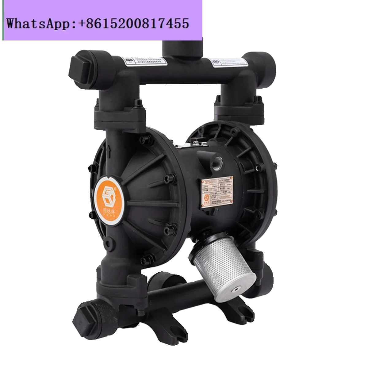 QBY3-25/40 pneumatic diaphragm pump stainless steel aluminum alloy filter press corrosion-resistant glue pump