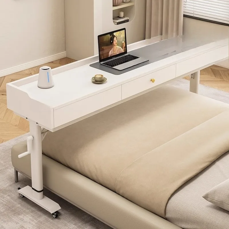 Cross bed table removable, lift table computer table