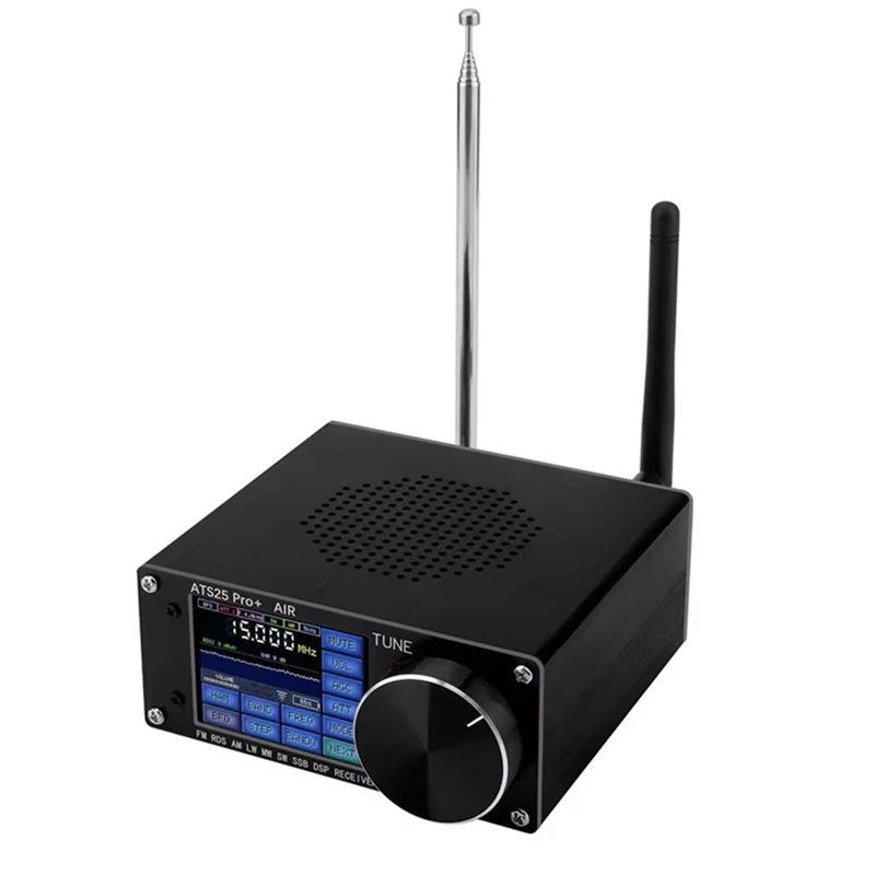 ATS25 Pro+ Supports Bluetooth Wifi AIR Band FM SW SSB MW LW AIR SDR Receiver Aviation Band Receiver Firmware 4.2 SI5351