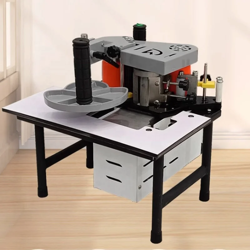 Manual Portable Edge Banding Machine Double Sided Gluing Compact Tool for Home Renovation Laminate Board Auto Tape Cutting