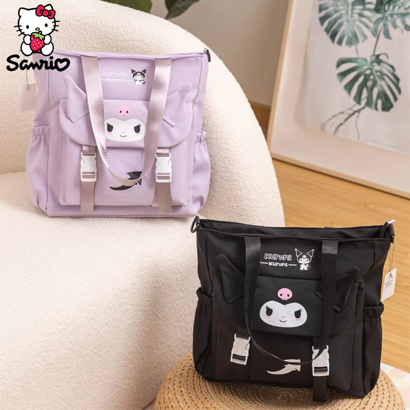 Kawaii Sanrio Crossbody Bag Kuromi Messenger Storage Makeup Pouch Student Shoulder Schoolbag Backpack Women Bagpack Girl Gift