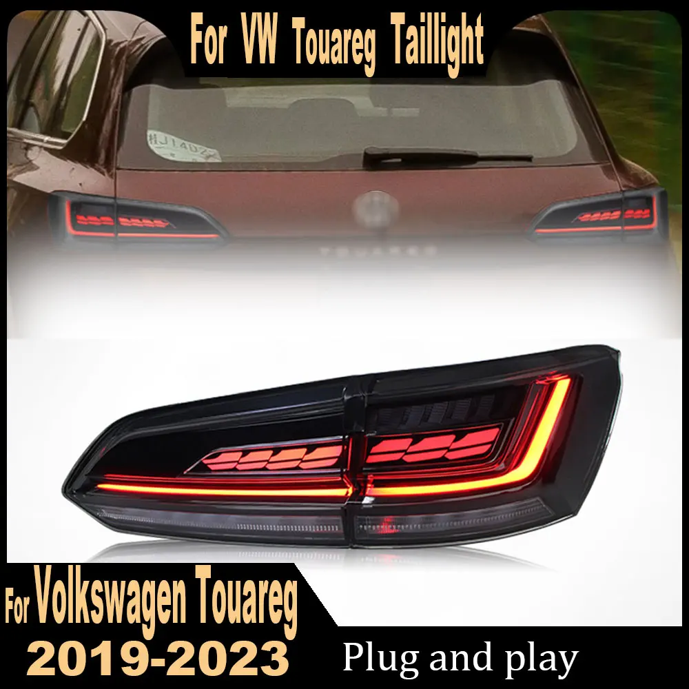 Taillights For VW Touareg LED 2019 2020 2021 2022 2023 Tail Lamp Car Styling DRL Dynamic Turn Signal Reverse Auto Accessories