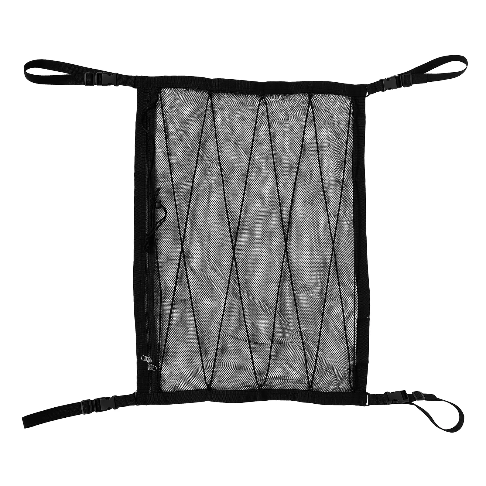 

Automotive Car Storage Bag Truck Ceiling Organizer Pocket Cargo Net 8500X5500X100CM for Pickup Black Trunk Suv