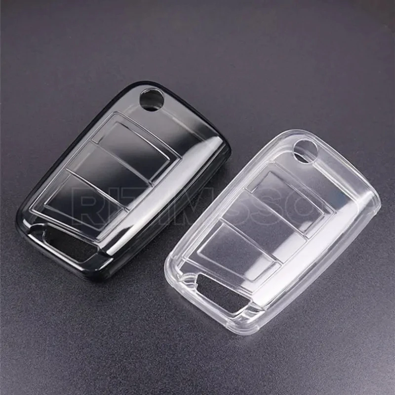 TPU Car Key Case Full Cover For VW Volkswagen Golf 7 MK7 Tiguan MK2 For SEAT Ateca Leon FR 2 Ibiza For Skoda Octavia Accessories