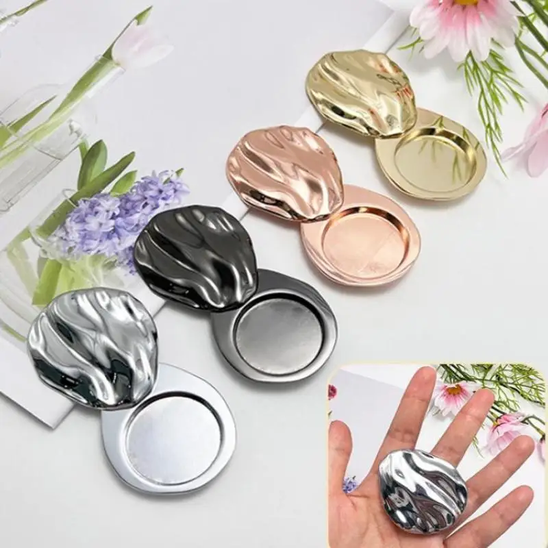 【Y】1Pcs Empty Replaceable Travel Balm Box Zinc Alloy Solid Perfume Container Rotary Open Close Rotatable Refillable Bottles