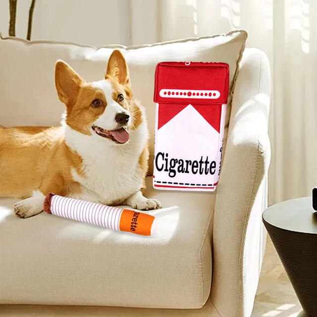 Giocattolo Per Cani A Forma Di Sigaro - Peluche Indistruttibile Con Squittio, Per Taglie Piccole, Medie E Grandi - Foto 9