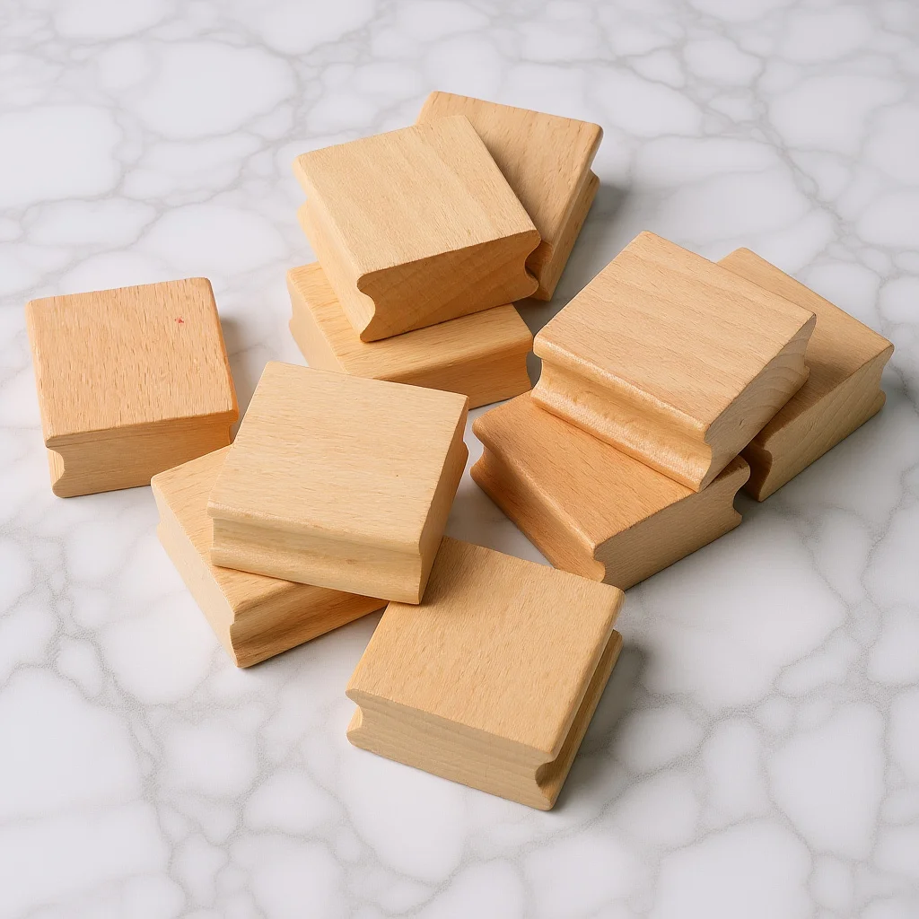 

10Pcs DIY Wooden Stamp Set Smooth Carving Seal for Scrapbooking Journaling Letters Crafts Invitations Home Decoration Accessory