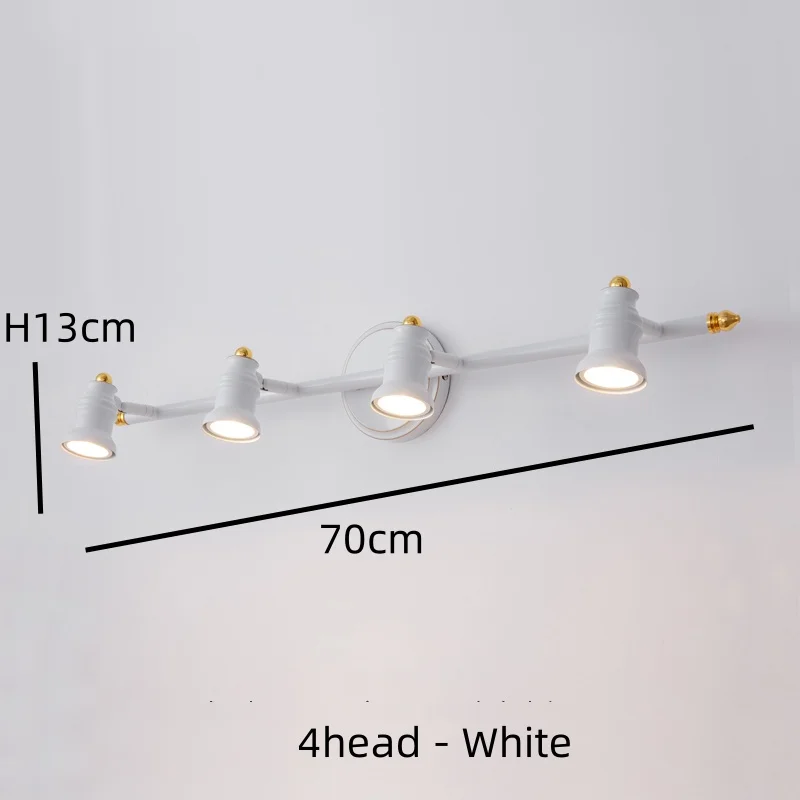 

Led Mirror Lights Wall Lamps Bathroom Waterproof White Black LED Flat Lamp Modern Indoor Wall lamp Bathroom Lighting Make Up