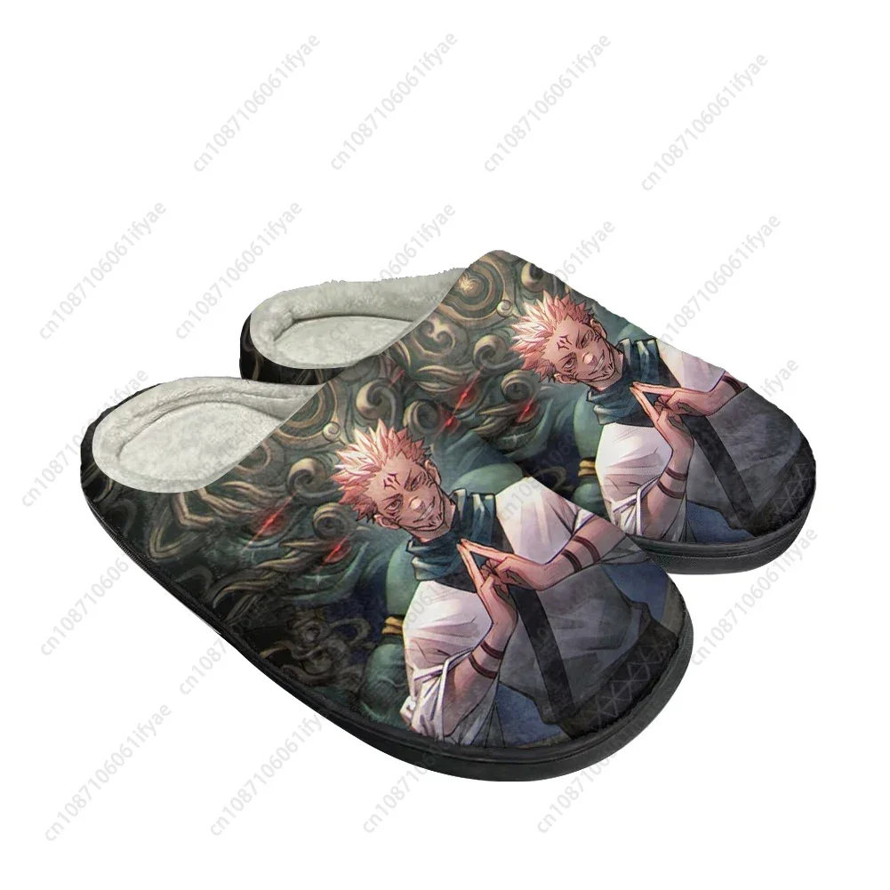 

Hot Jujutsu Kaisen Fashion Cotton Custom Slippers Mens Womens Sandals Plush Casual Keep Warm Shoes Thermal Comfortable Slipper