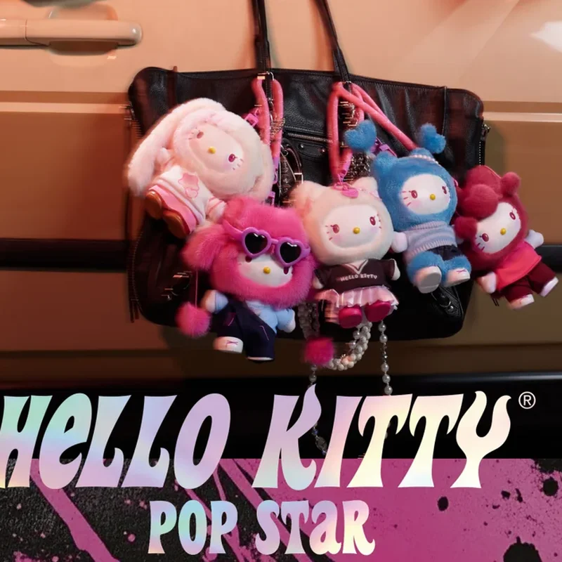 New Sanrio Blind Box Cute Cat Figure HelloKitty Plush Vinyl Doll Mystery Box Anime Figures Cartoon Collection Model Toy