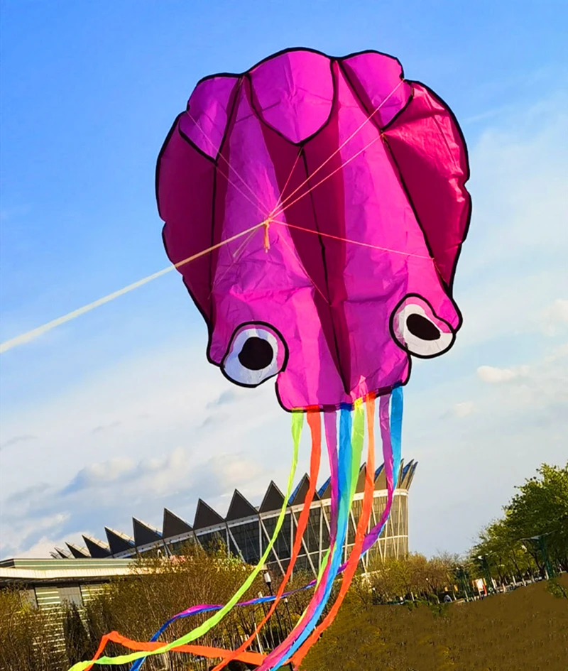 5m octopus vliegers vliegende zachte vliegers lijn volwassenen vliegers professionele windvliegers Opblaasbaar speelgoed Show Kite buitenspellen strandvliegers