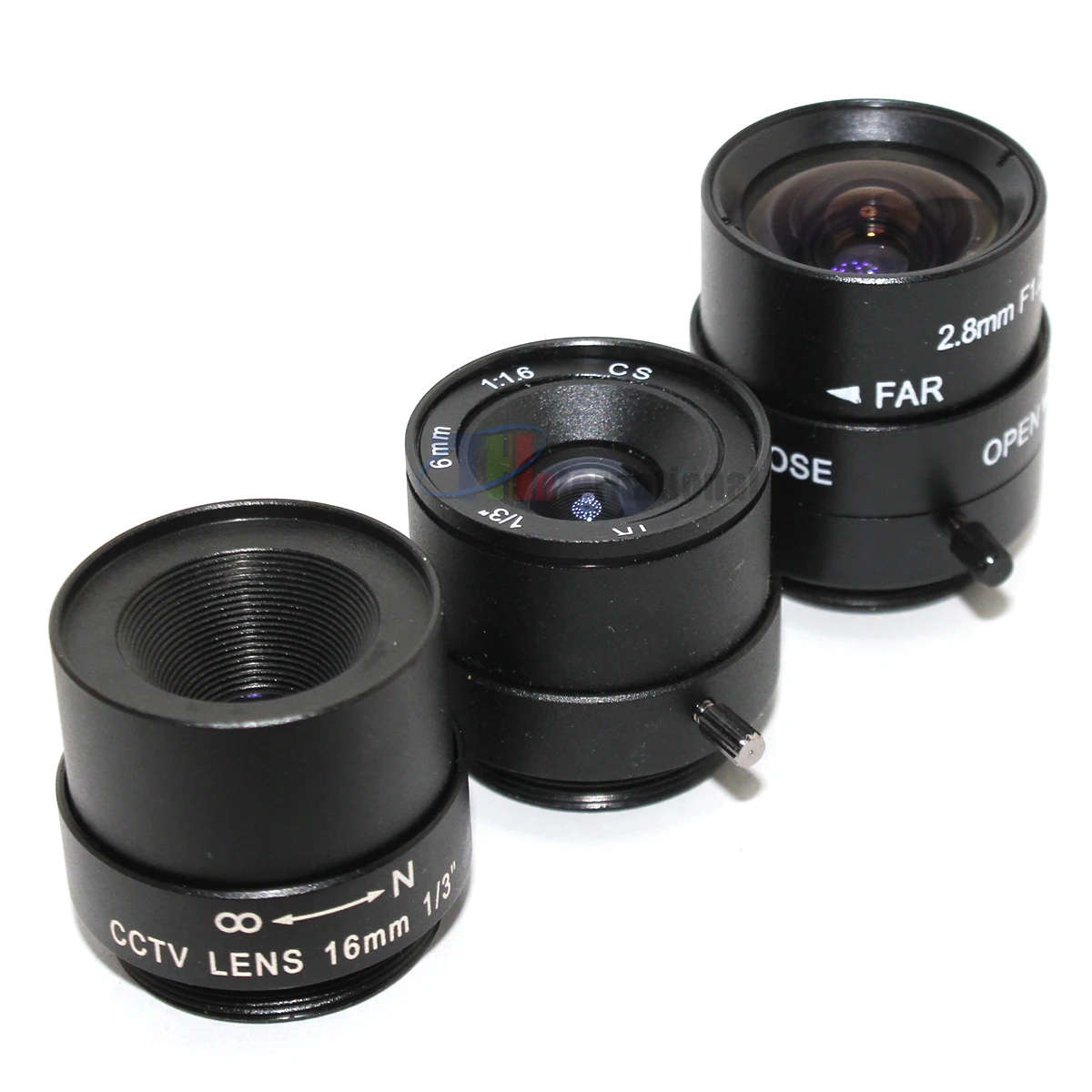 2.8mm 6mm 16mm CS Objectif CCTV Objectif F1.2-F1.6 1/3 "Partners Iris MegapFête el HD IR Infrarouge CS Mount Pour Caméras CCD