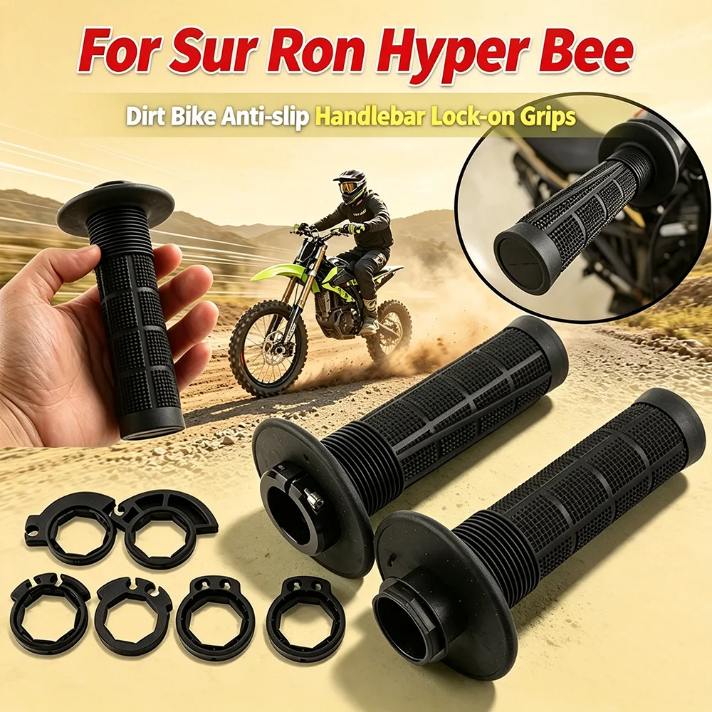 For Sur Ron Hyper Bee Surron Hyperbee Electric Motorcycle Accessories Anti-slip Handlebar Grips Lock-on Grip Throttle Handle