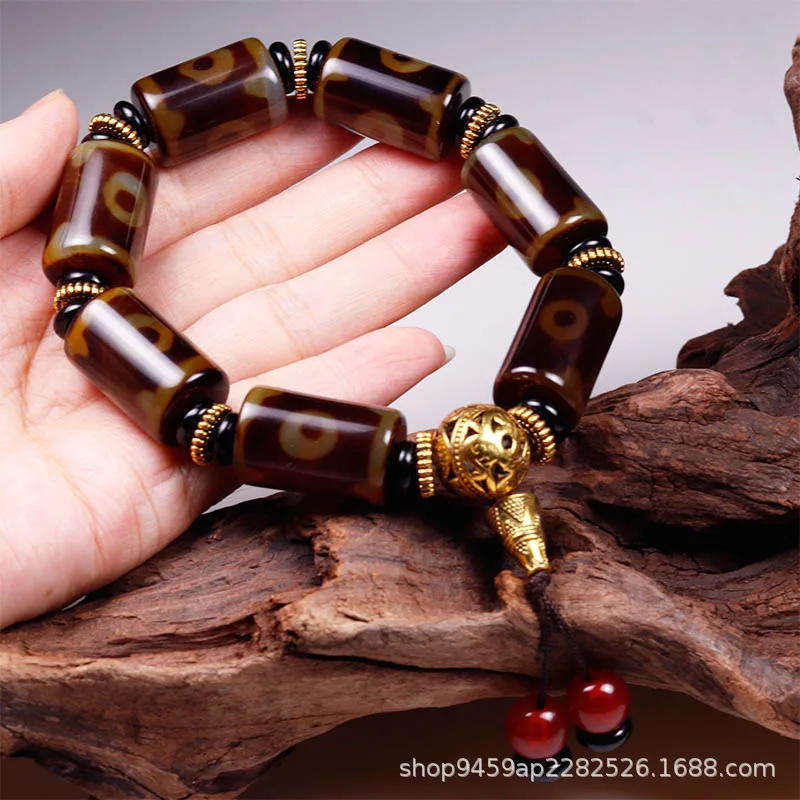 -Eyed Dzi Agate Bra…