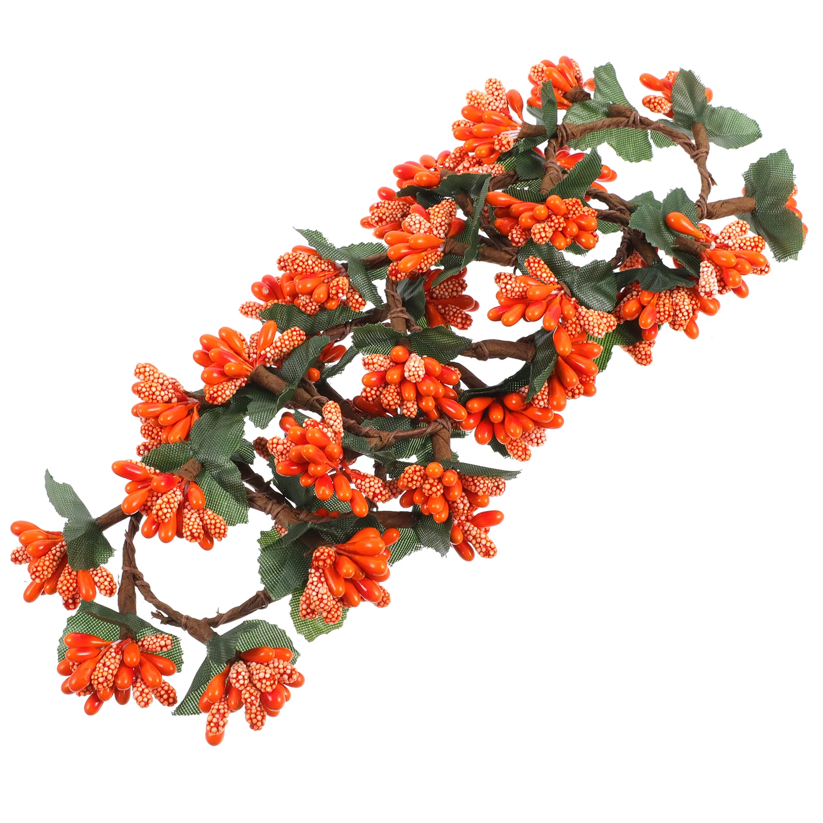 

6 Pcs Simulated Berry Wreath Thanksgiving Day Craft Small Decorations Fall Wreaths for Home Indoor