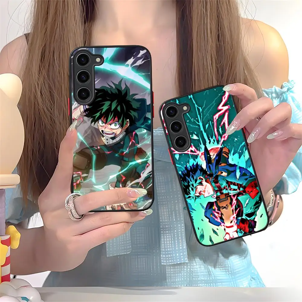 MHA Izuku Deku Phone Case for Samsung Galaxy S26 S25 S24 S23 S22 S21 Plus FE Ultra Skin Feel Shockproof Cover