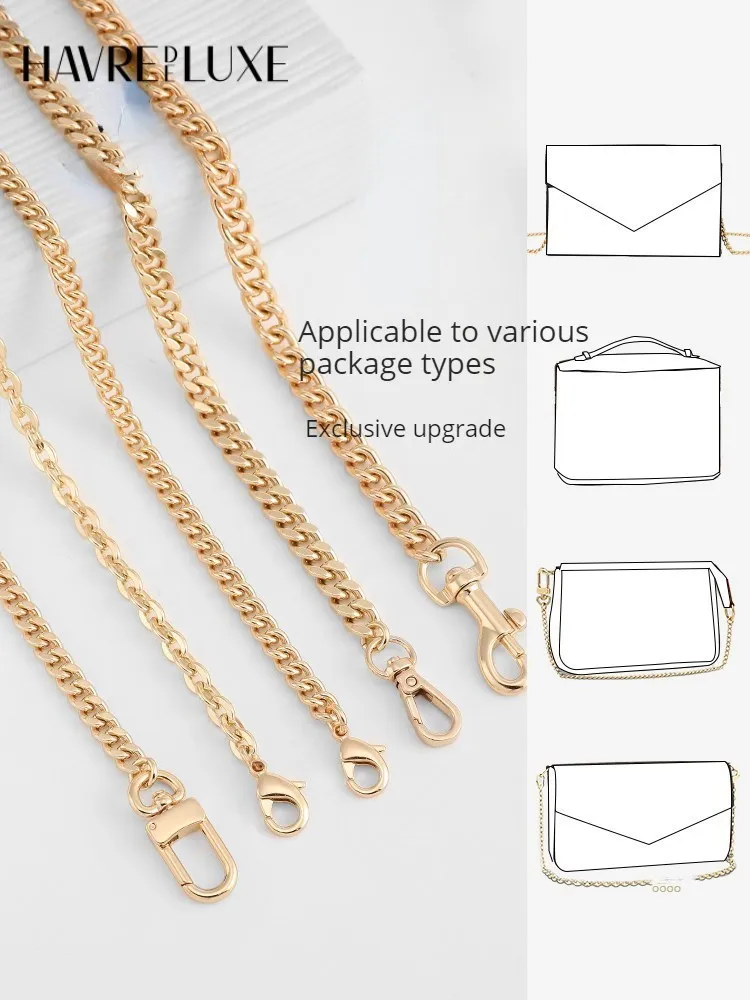 

Bag chain single buy high-grade pure copper cross-body chain metal Non-fading shoulder bag strap accessories