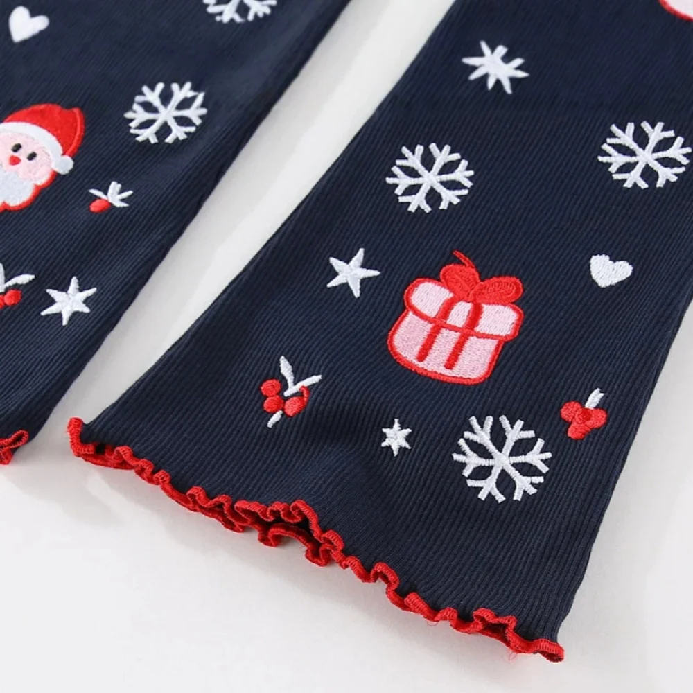 Jumping Meters 2026 Neue Kollektion Mädchen Schlaghosen Weihnachten Lange Leggings Bleistifthosen Kinder Mode Herbstkollektion – Detail 6