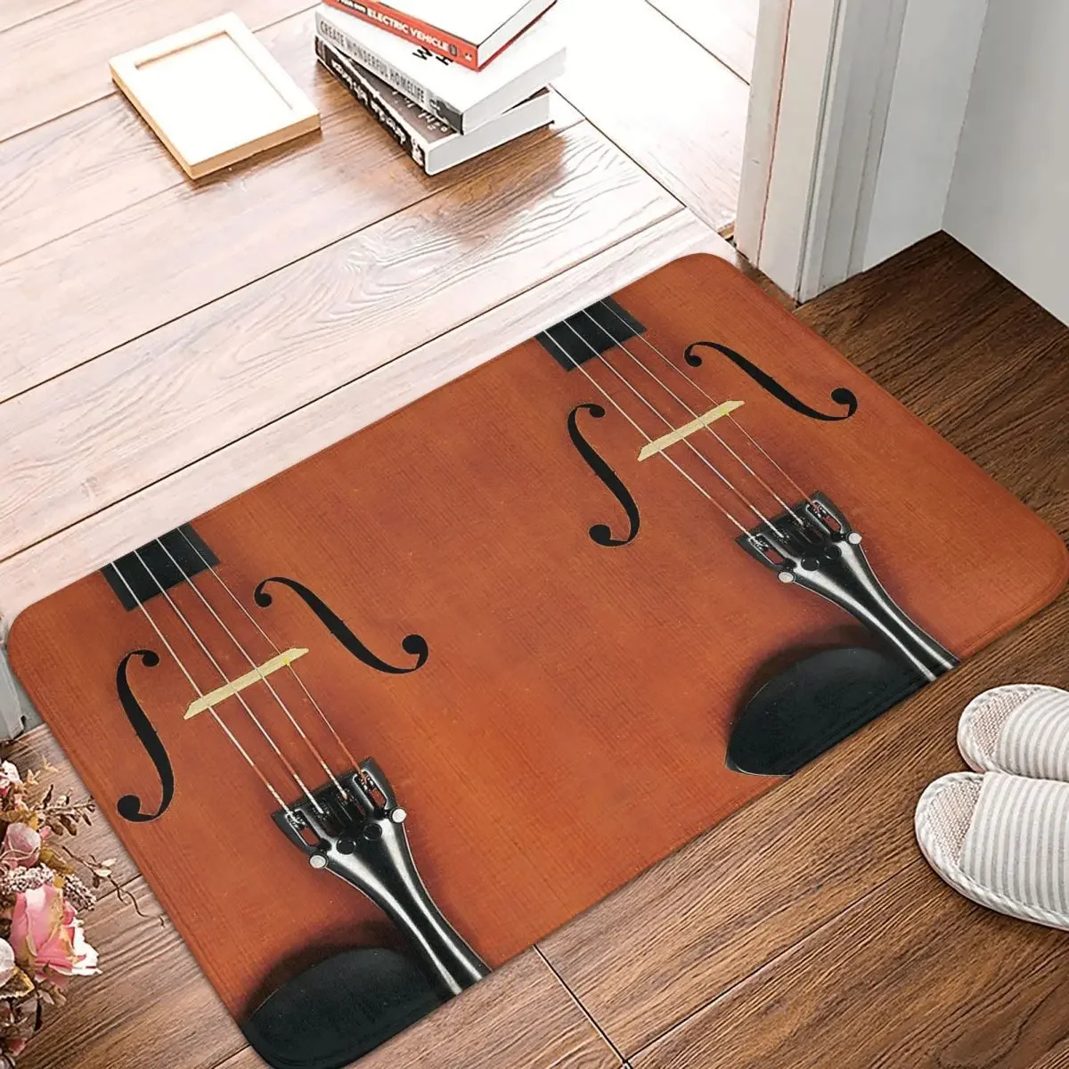 

Violin Vintage Doormat Rug Carpet Mat Footpad Polyester Non-slip Cushion Entrance Kitchen Bedroom Balcony Toilet