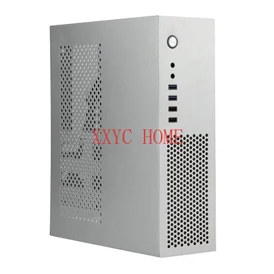 

SKTC A10 Desktop Computer HTPC Shell Is Equipped with 1u Power Supply MATX Unique Black Mini Main Box