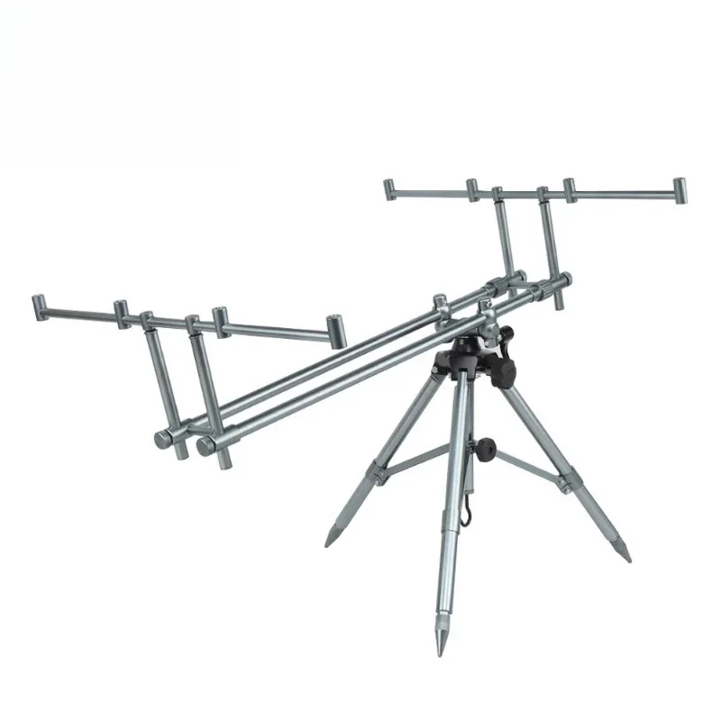 NEW Outdoor fishing rod bracket, aluminum telescopic bracket, knob connecting rod tripod bracket, throwing rod bracket