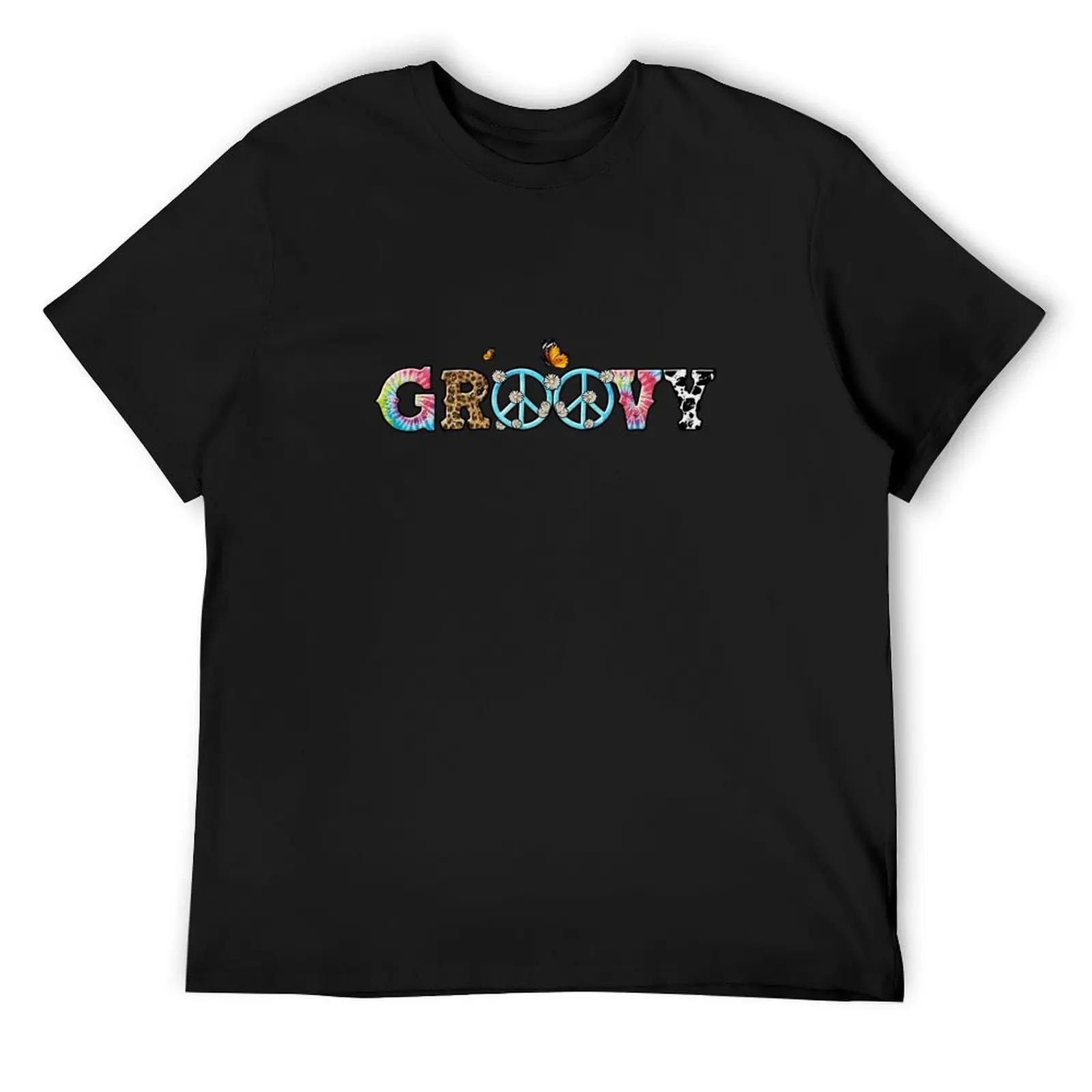 groovy | retro groovy t shirt T-Shirt oversized street wear heavyweight t shirts for men