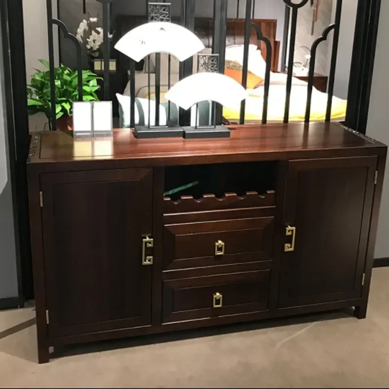 Cabinet Entrance Cabinet Living Room All Solid Wood Dining Room Cabinet Bright Moon Cabinet Storage Cabinet Furniture