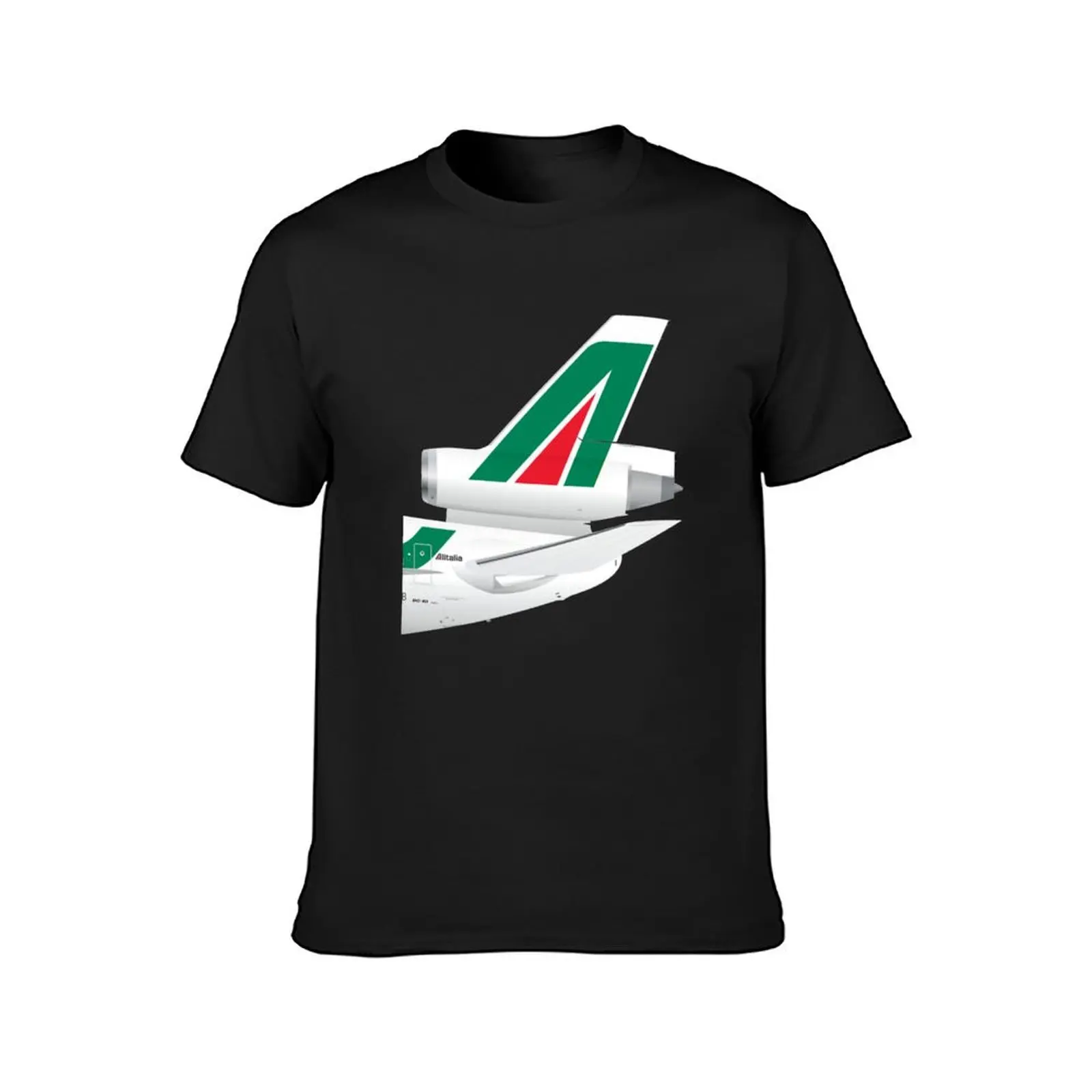 Wings In Uniform - DC-10 - Alitalia T-Shirt cute tops blanks sports fans men clothings