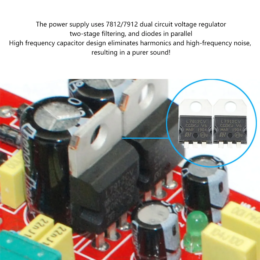 UNISIAN NE5532 Audio Preamplifier Bass Treble Sound Tone Control Board with Extension Cord 20cm For Diy Amplifier