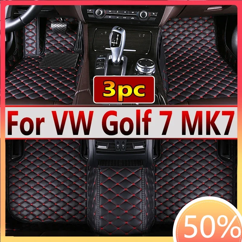 Car Floor Mats For Volkswagen vw Golf 7 MK7 2020 2019 2018 2017 2016 2015 2014 2013 Auto Interior Styling Protect Covers Carpets