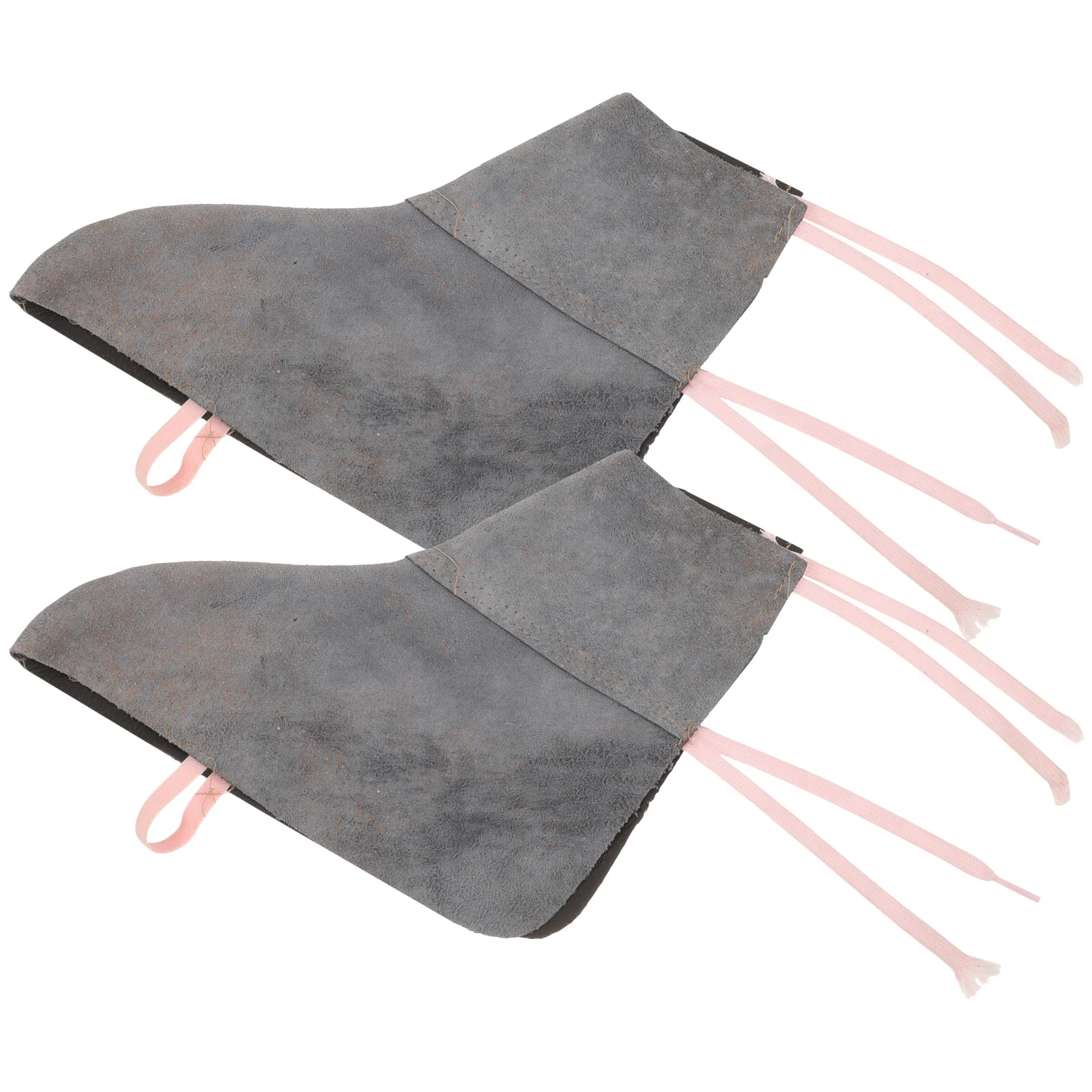 Cowhide Welding Low Cut 22cm Shoe Covers Protector Anti Heat Insulating Breathable Easy Wear Off