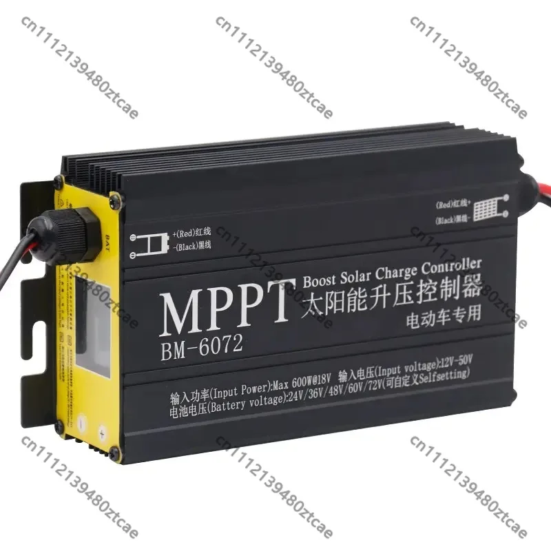 600W Boost Solar Charger, MPPT Charge Controller for 48V 60V 72V Lithium Gel Battery Bank