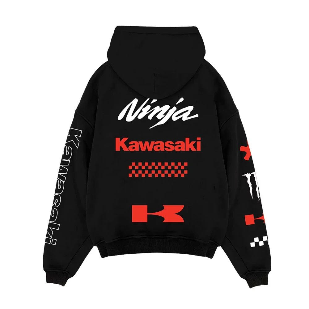 AliExpress Kawasaki Ninja Racing Hoodie Adult Streetwear Hooded Unisex Motorcycle Sweatshirts Pullovers Tracksuit Clothing 2025