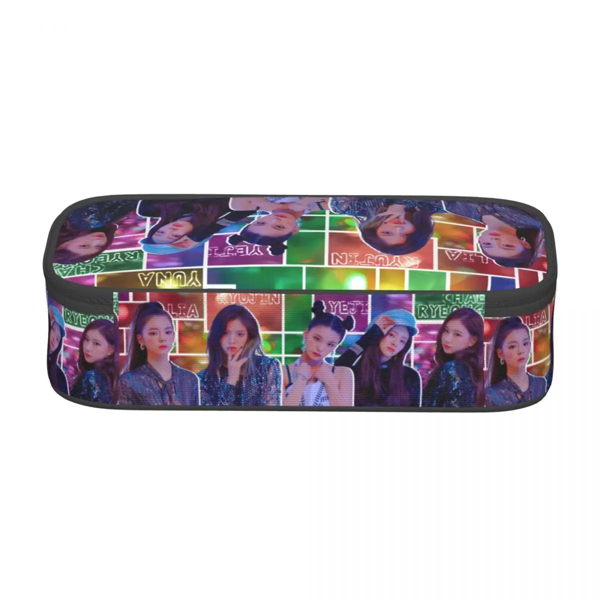 Custom Kawaii Kpop Group Itzys Korean Girls Singer Pencil Cases for Boy Girl Large Storage Pencil Pouch School Supplies