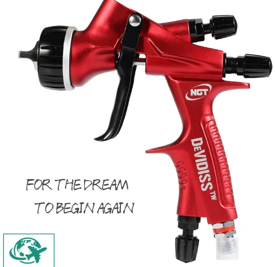 

DeVidiss HVLP forProfessional Car Paint Effects Easy Maintenance Pro Te20 Lite Spray Gun Set Comfortable Grip 1.3mm Nozzle for