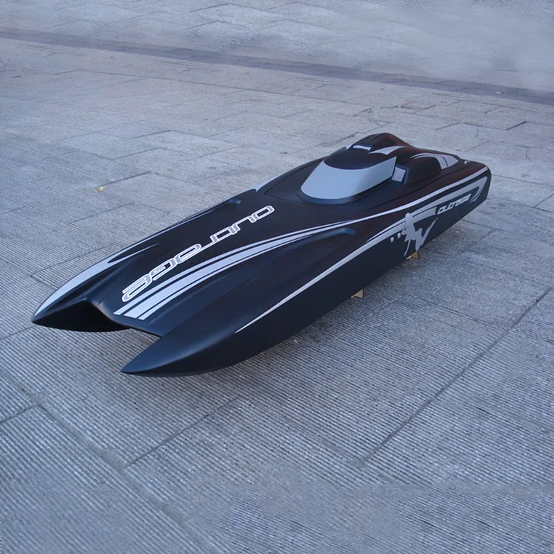 RC Gasoline Speedboat Model 26CC Catamaran O-boat Racing Boat Model Toy Gift Racing Remote Control Oil-powered Yacht