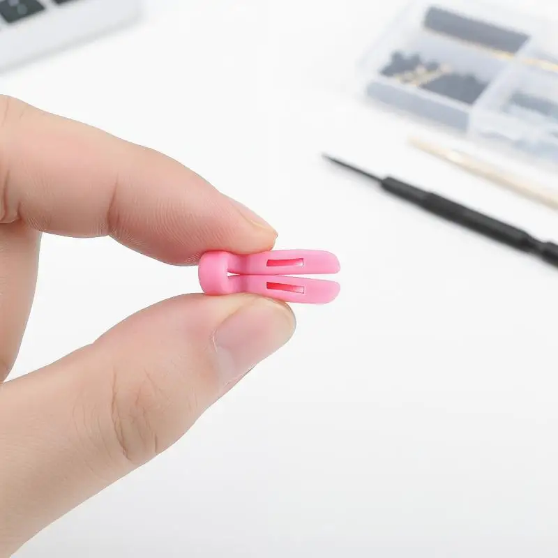 5 Pcs Colorful U Shaped Silicone Conjoined Children's Eyeglass Soft Nose Pads For Glasses Anti-Slip Insert Nose Pad