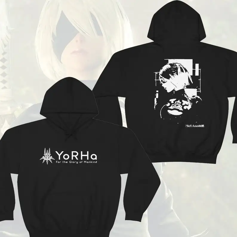 NieR Automata 2B YoRHa Unit Hoodie unisex