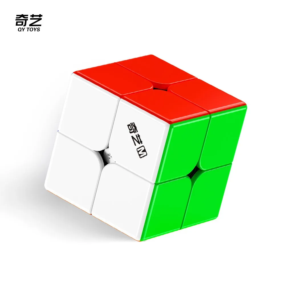 Qiyi Magnetic 2X2 3x3 4X4  5X5 Series Magnetic Warrior Gift Package Speed Cube Set Stress-Relief Cubes Brain Teasers Cubo Magico