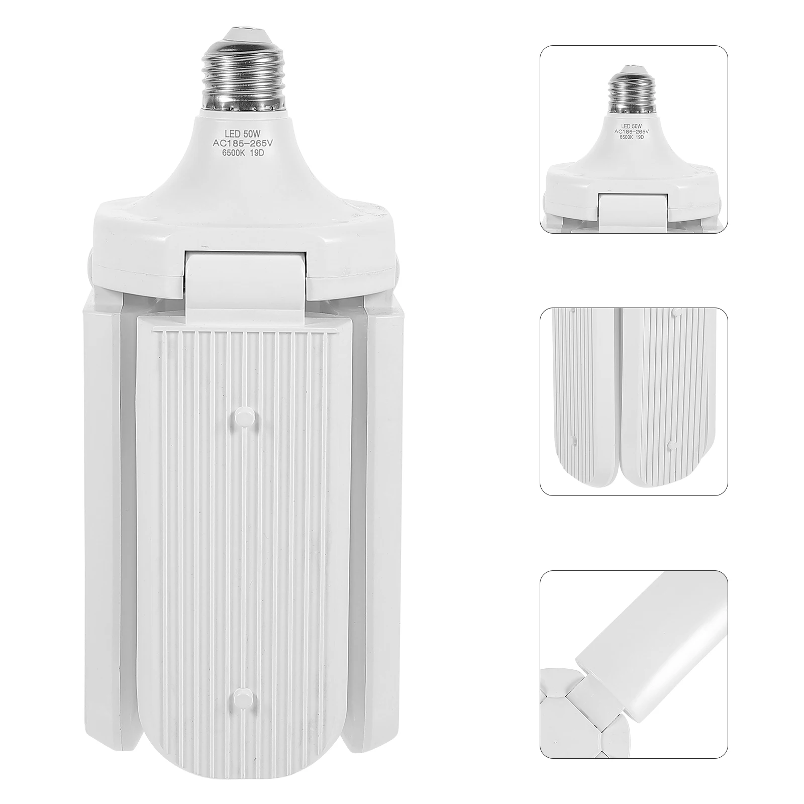 

Folding LED Lights 4 Leaf 60W Super Saving Wide Voltage White Light Indoor Outdoor Garage Home Office Basement