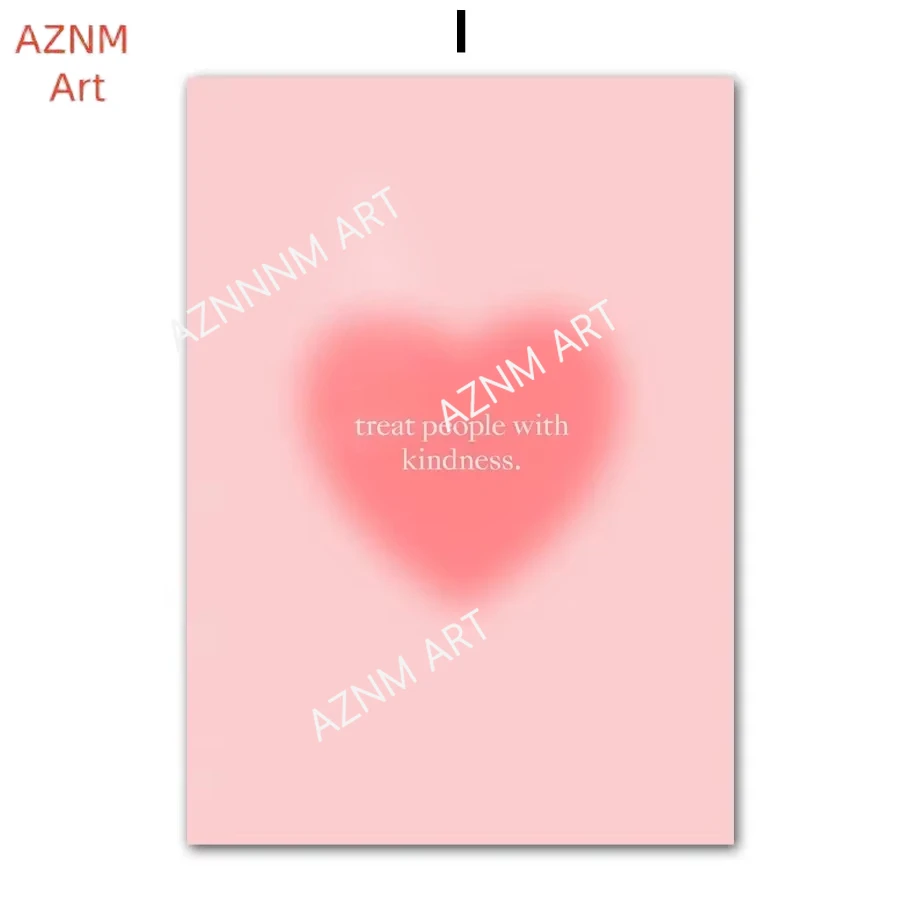 Süß-sauerfruchtige Erdbeer-Kirsch-Wandkunst mit Liebeszitaten, Leinwandgemälde, nordische Poster und Drucke, Wandbilder für Schlafzimmer und Zuhause