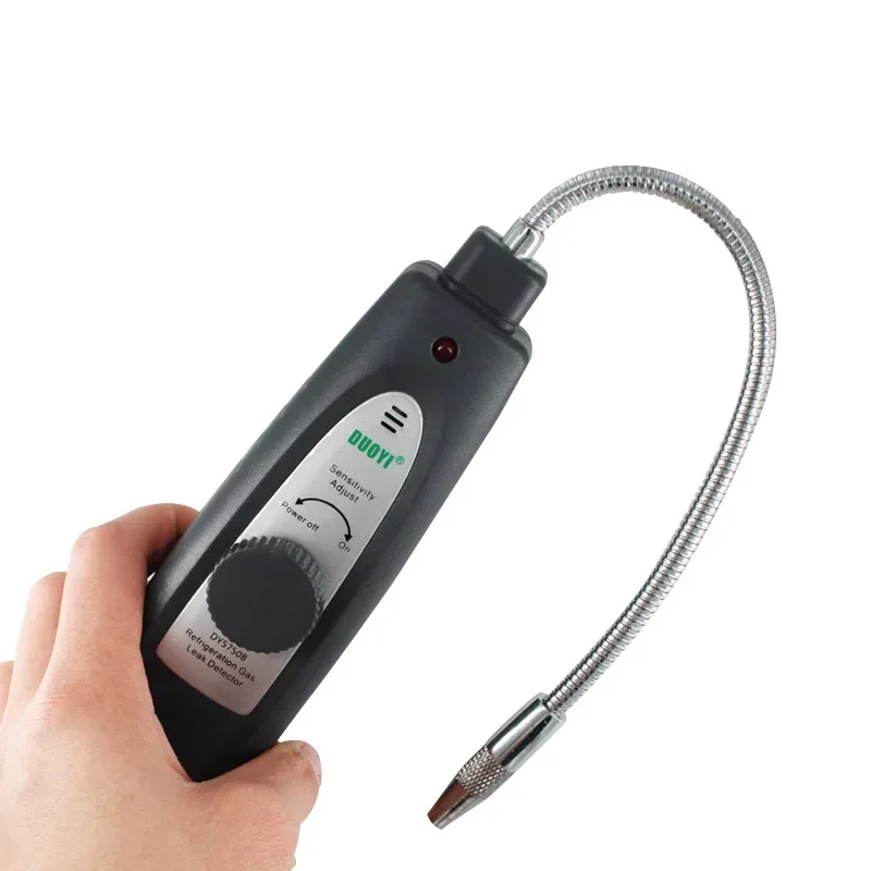 DY5750B Gas Detector Refrigeration Gas Leak Detector CFC HFC Halogen Gas Refrigerant Leak Detector Air Conditioning R410a