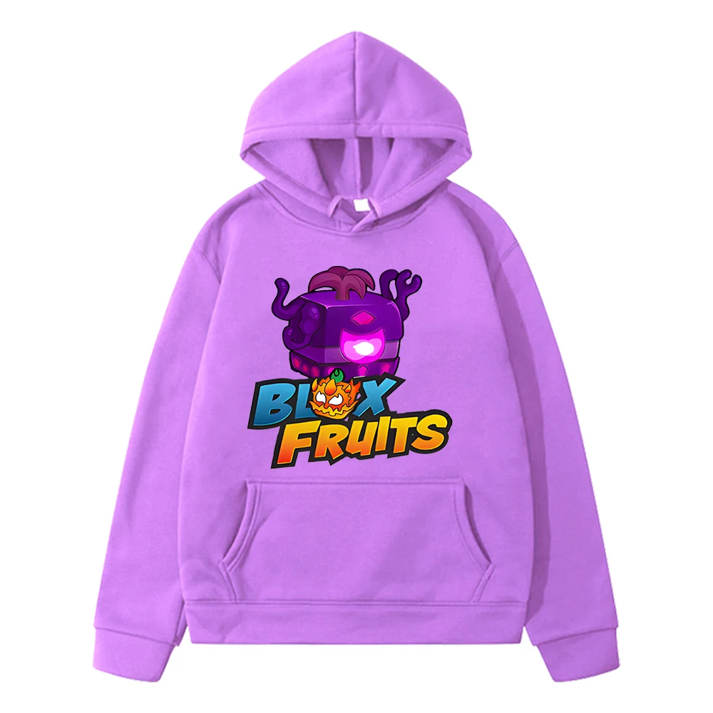 Kawaii Hoodies New Game Blox Fruits Sweatshirt boys pullover Autumn anime hoodie Fleece Jacket y2k sudadera kids clothes girls