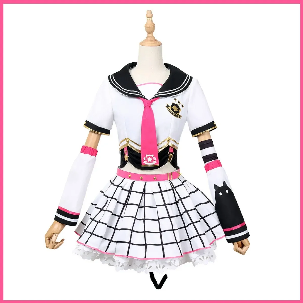 Anime Love Live! Nijigasaki High School Idol Club Tennouji Rina Cosplay Costume Wig JK Uniform Shoes Woman Sexy Carnival Suit