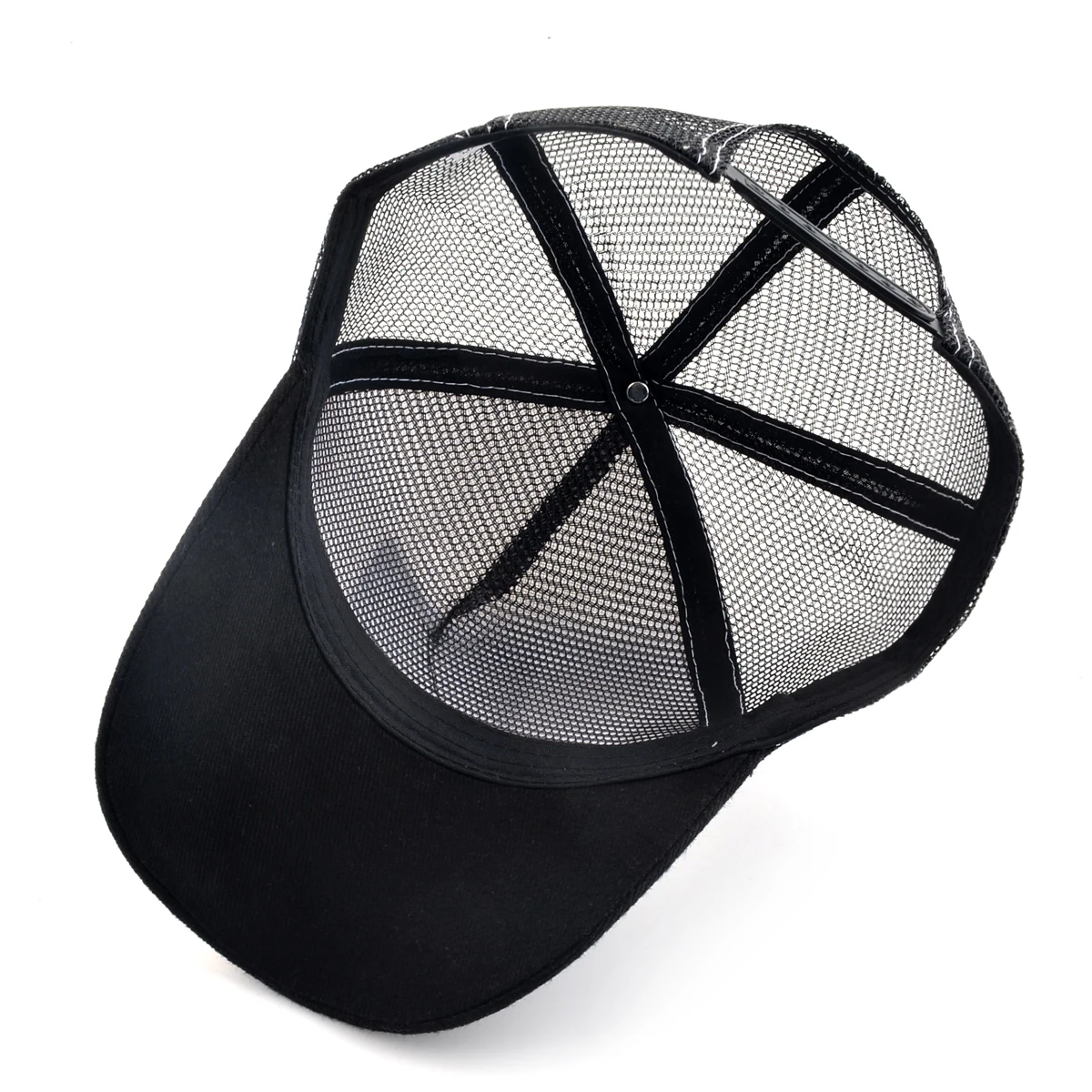 Baseball Cap With Patch Men\'s Snapback Baseball Hat Four Seasons Outdoor Visor Caps Women Black White Casual Cap