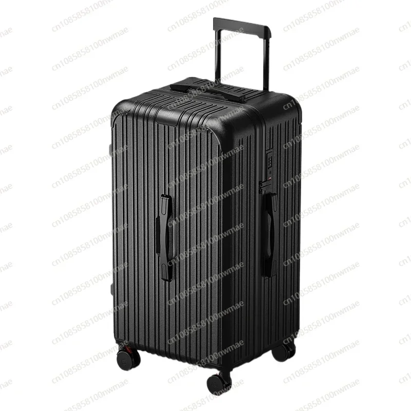 New suitcase women's stepless trolley suitcase 22 inches large capacity thickened