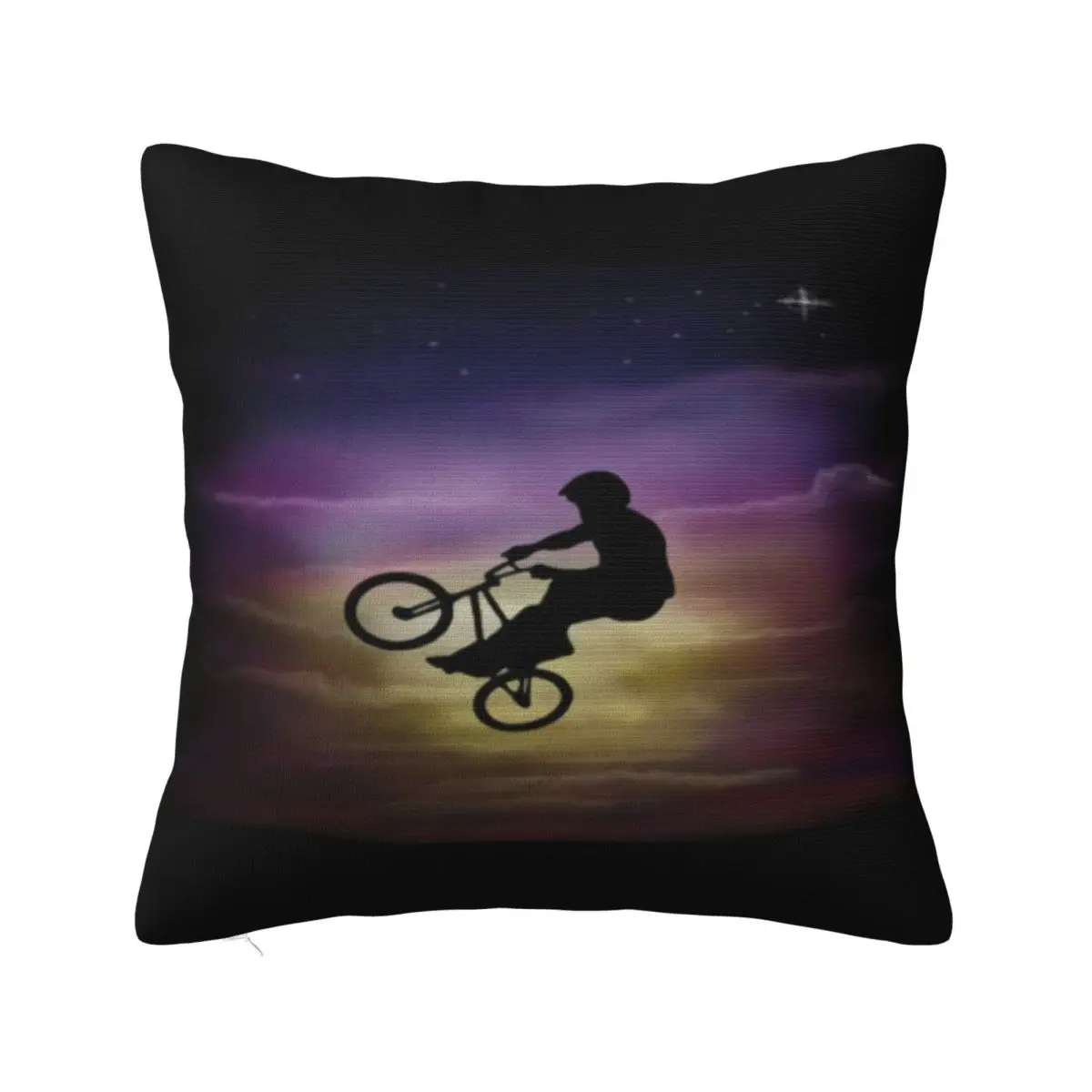 Airbrushed Bmx Bike Bicycle Motocross In All Sizes Vacation Logo Oversize Style Unisex Movie Pillow Case