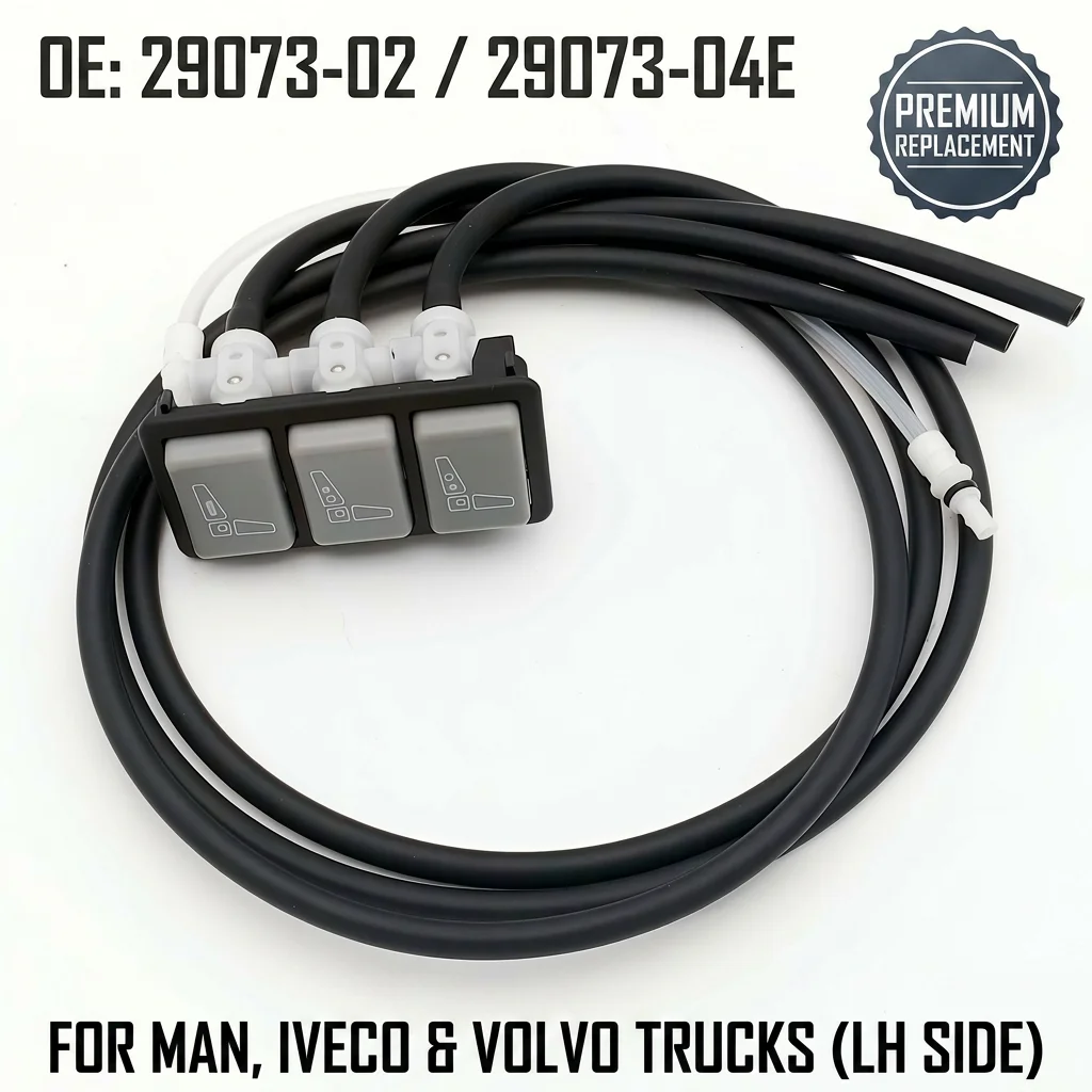29073-02 29073-04E Truck Seat Air Lumbar Switch 3-Button Control Valve LH for ISRI 6860 NTS1 for MAN IVECO Volvo Adjustment